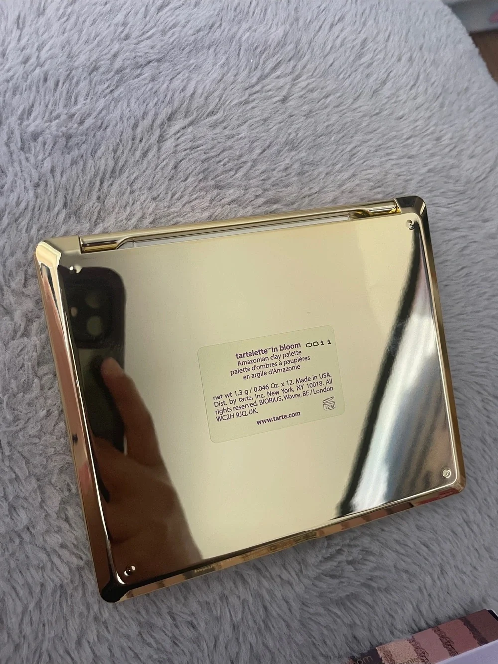 tarte Tartelette In Bloom Palette - Pink, Purple & Gold Floral Tin